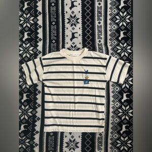 Zara Black and White Striped Tee